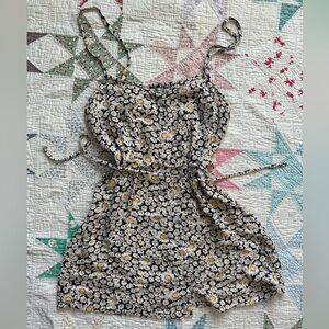 American Eagle Floral Spaghetti Strap Sun Dress Sz M